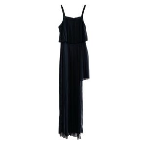 BCBGeneration Woman’s Black Pleated Maxi with Side Cut Out size 0